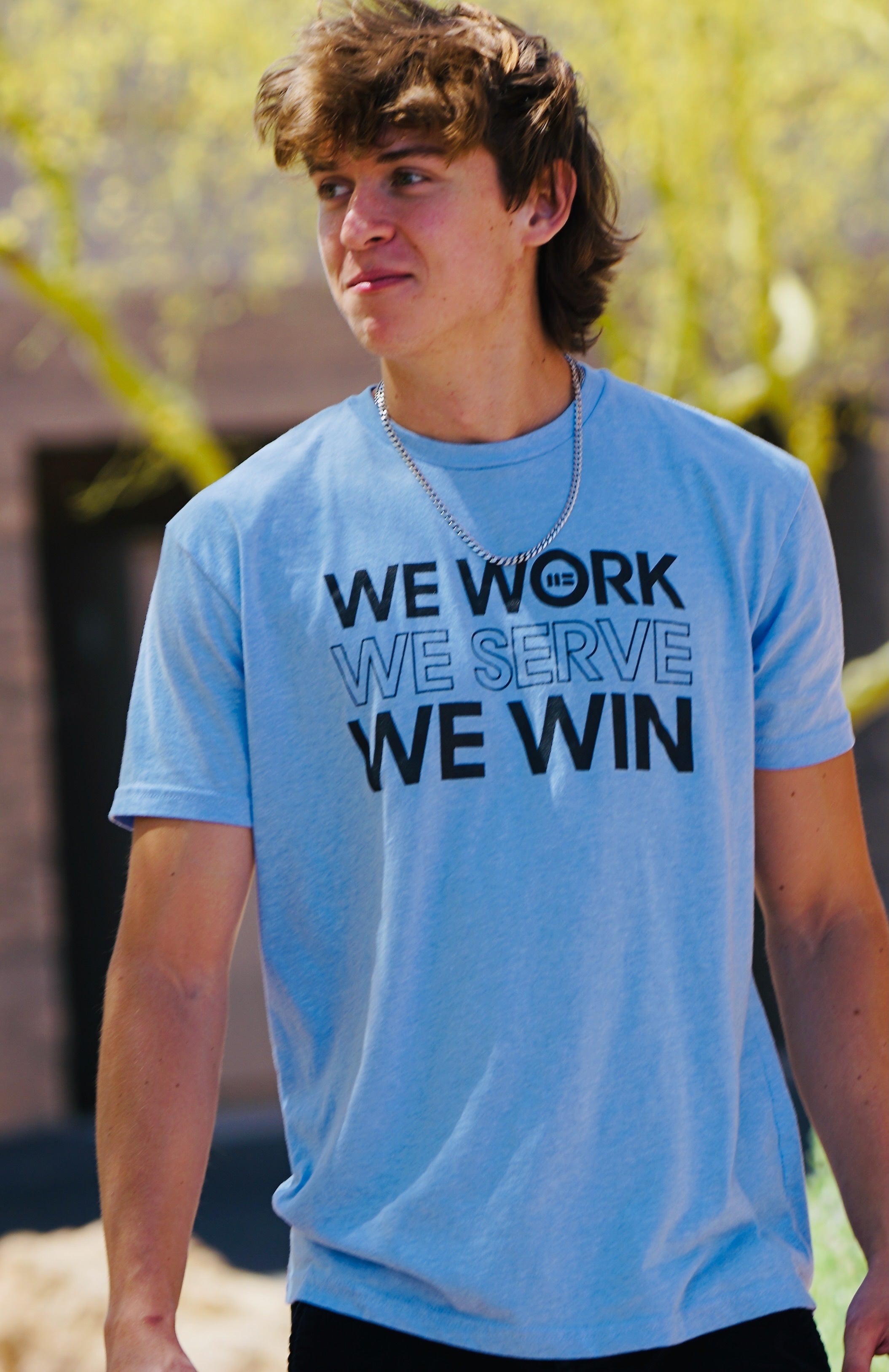 LIMITED EDITION We Work/Serve/Win Tees