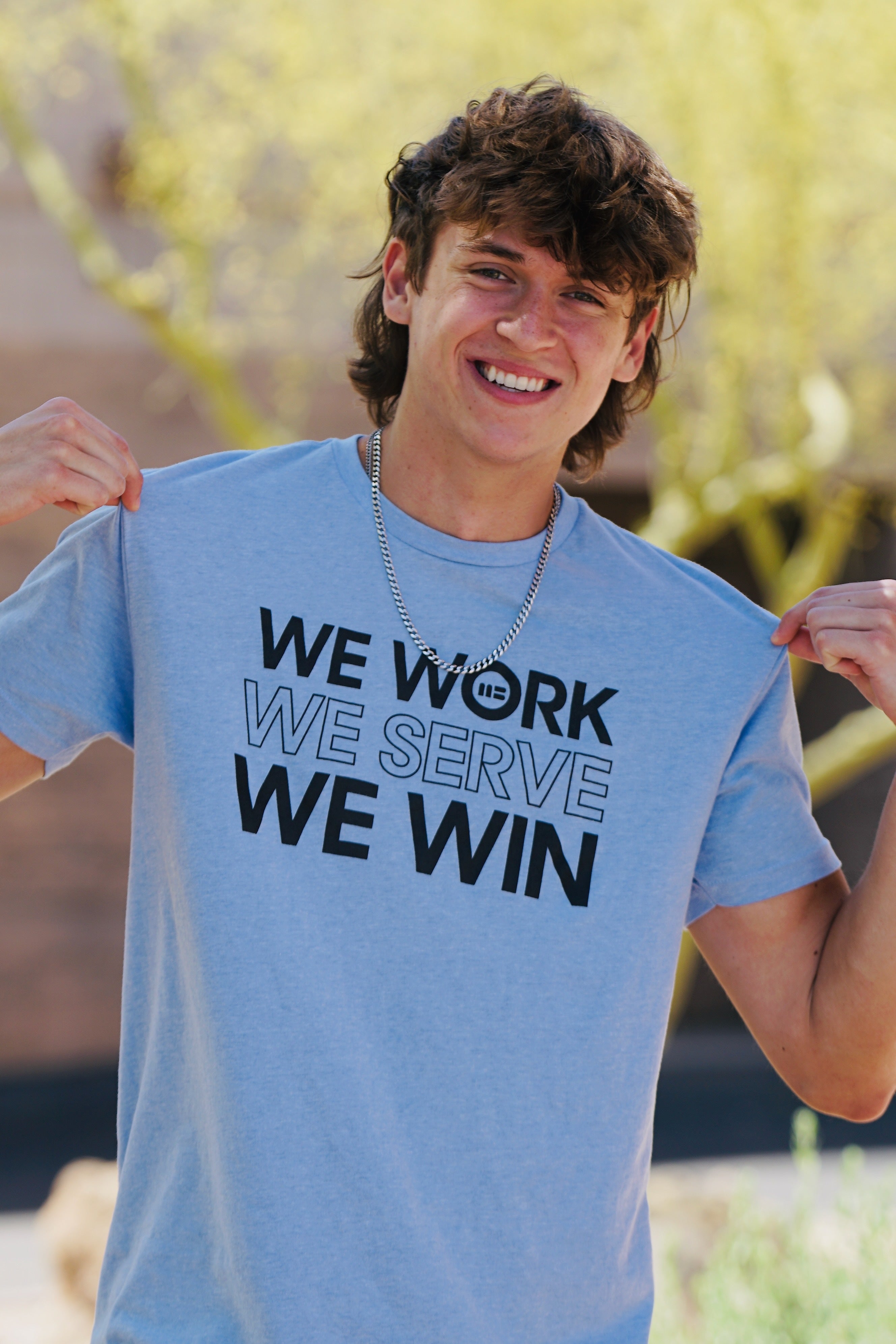 LIMITED EDITION We Work/Serve/Win Tees