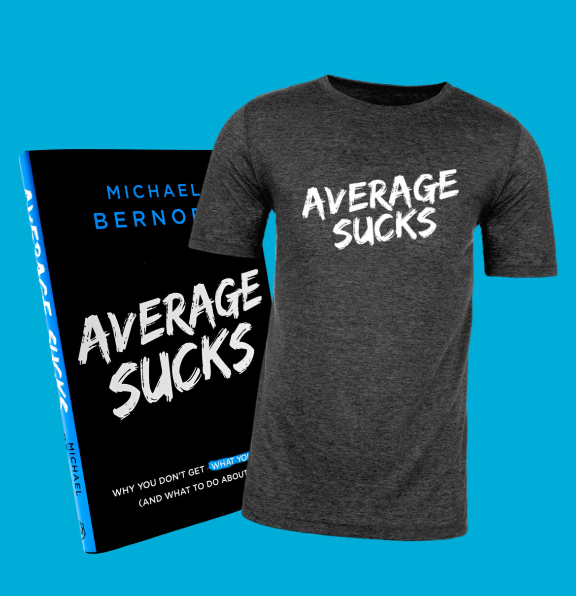 Average Sucks Book + Tee