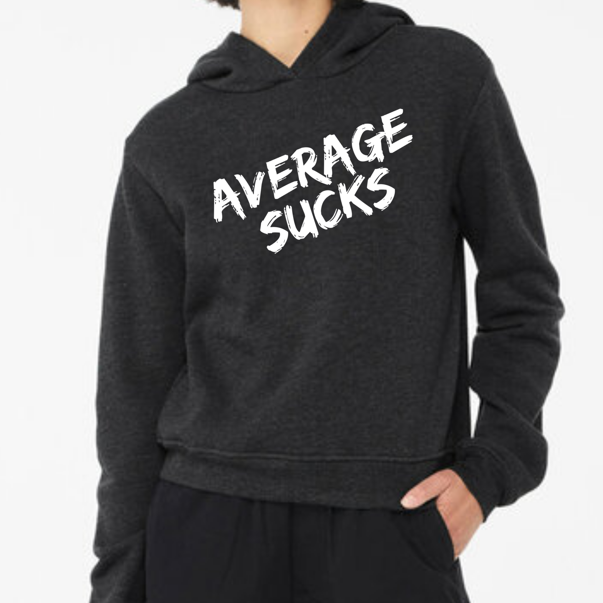Average Sucks Women's Cropped Hoodie