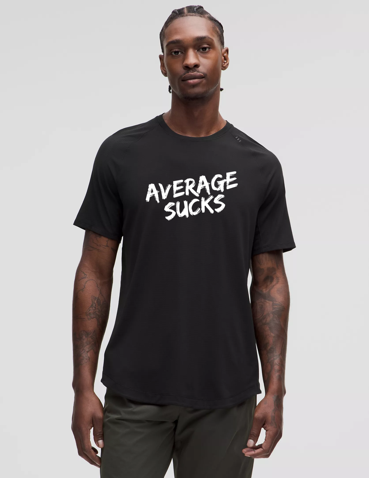 Average Sucks x Lululemon Tees