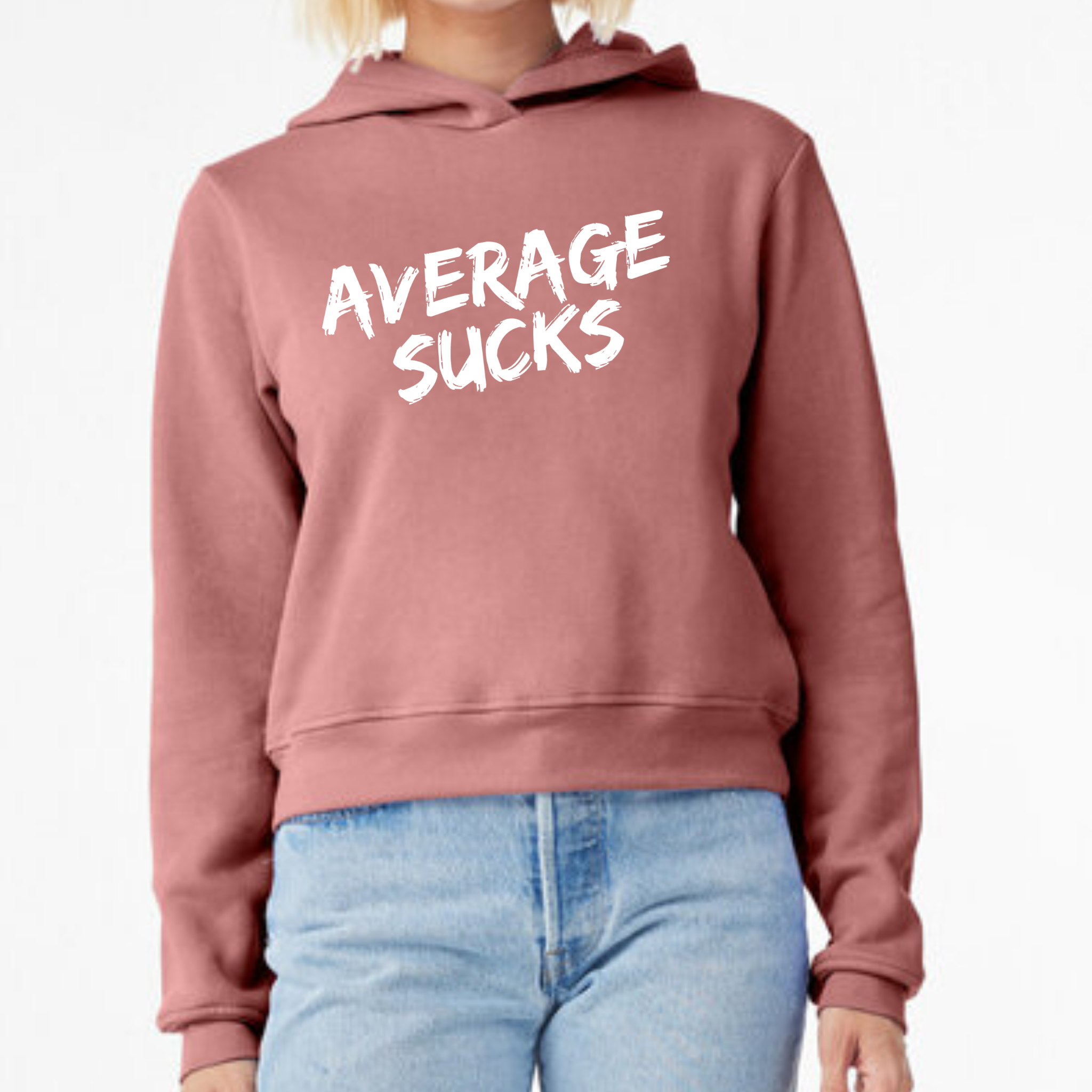 Average Sucks Women's Cropped Hoodie
