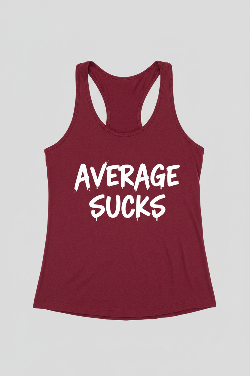 Average Sucks Women's Racerback Tank